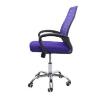 Bürostuhl Madrid ergonomische Rückenlehne Netzbezug Stoff/Textil lila