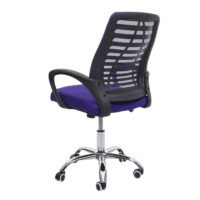 Bürostuhl Madrid ergonomische Rückenlehne Netzbezug Stoff/Textil lila