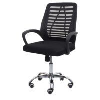 Bürostuhl Madrid ergonomische Rückenlehne Netzbezug Stoff/Textil schwarz