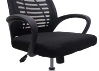 Bürostuhl Madrid ergonomische Rückenlehne Netzbezug Stoff/Textil schwarz