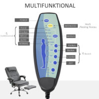 Bürostuhl Massage Bürostuhl mit Fussstütze Kopfstütze