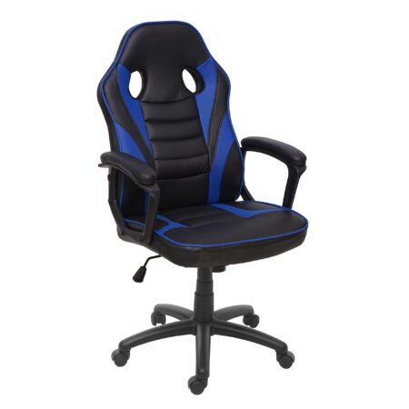 Bürostuhl  Racing Chair Gaming-Chair schwarz blau