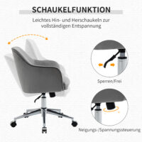 Bürostuhl Retro mit Wippenfunktion 