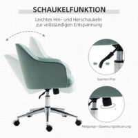 Bürostuhl Retro mit Wippenfunktion 