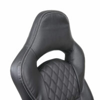 Bürostuhl Schreibtischstuhl Kunstleder ~ schwarz