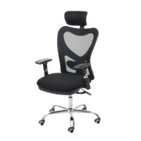 Bürostuhl Sliding-Funktion 150kg belastbar Stoff/Textil schwarz
