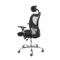 Bürostuhl Sliding-Funktion 150kg belastbar Stoff/Textil schwarz/grau