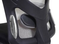 Bürostuhl Sliding-Funktion 150kg belastbar Stoff/Textil schwarz/grau