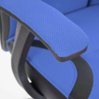 Bürostuhl Sliding-Funktion mit Nackenstütze Stoff blau