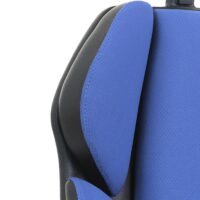 Bürostuhl Sliding-Funktion mit Nackenstütze Stoff blau