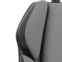 Bürostuhl Sliding-Funktion mit Nackenstütze Stoff grau