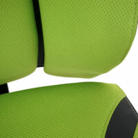 Bürostuhl Sliding-Funktion mit Nackenstütze Stoff grün