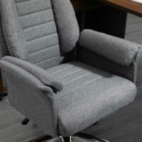 Bürostuhl Stoff + Metall 68x69x116-126cm Grau