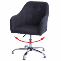 Bürostuhl mit Armlehne drehbar höhenverstellbar extil dunkelgrau