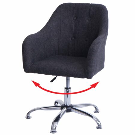 Bürostuhl mit Armlehne drehbar höhenverstellbar extil dunkelgrau