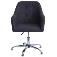 Bürostuhl mit Armlehne drehbar höhenverstellbar extil dunkelgrau