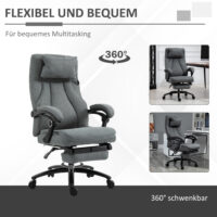 Bürostuhl mit Fussstütze Massagefunktion ergonomisch
