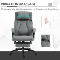 Bürostuhl mit Fussstütze Massagefunktion ergonomisch