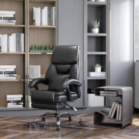 Bürostuhl mit Massagefunktion Chefsessel mit Fussstütze