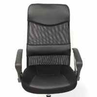 Bürostuhl mit Netzbezug Oslo breite Stütze schwarz