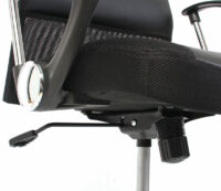 Bürostuhl mit Netzbezug Oslo breite Stütze schwarz