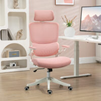 Bürostuhl mit Wippfunktion Schreibtischstuhl Rosa