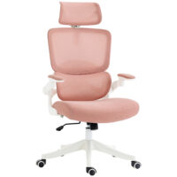 Bürostuhl mit Wippfunktion Schreibtischstuhl Rosa