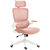 Bürostuhl mit Wippfunktion Schreibtischstuhl Rosa
