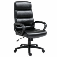 Bürostuhl mit Wippfunktion Schwarz 66x66x107-114cm