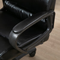 Bürostuhl mit Wippfunktion Schwarz 66x66x107-114cm