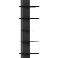 Bücherregal Eksjö 150x39x39cm Schwarz matt