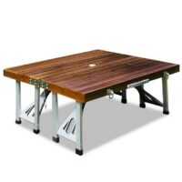 Campingtisch Picknick aus ALU HOLZ
