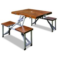 Campingtisch Picknick aus ALU HOLZ