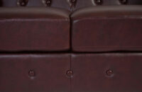 Chesterfield Lounge 2er Sofa Couch ~ runde Füsse