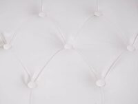 Chesterfield Sessel Ohrensessel creme-weiss