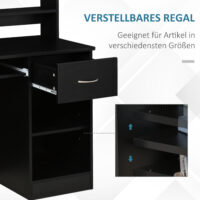 Computertisch Bürotisch mit Schublade 104x48x95.5cm