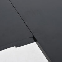 Computertisch Eckschreibtisch L-förmig schwarz 155x130x76cm