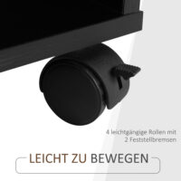 Computertisch Schreibtisch Bürotisch mit Rollen