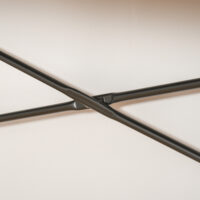 Computertisch Schreibtisch Industrie-Design Stahl Braun 100x50x72.5cm