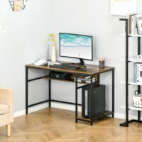 Computertisch Schreibtisch mit Ablagen 120x60x75cm