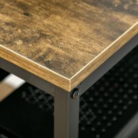 Computertisch Schreibtisch mit Ablagen 120x60x75cm
