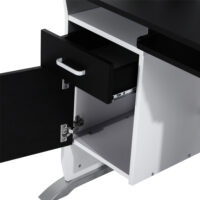 Computertisch Schreibtisch mit Schubladen 100x52x75cm