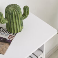 Computertisch Schreibtisch mit Tastaturablage und Regal 100x40x86.6cm