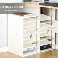 Computertisch Winkelkombination 120x70x75cm