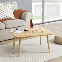 Couchtisch Nurmijärvi Bambus 40x80x60cm