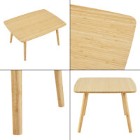 Couchtisch Nurmijärvi Bambus 40x80x60cm