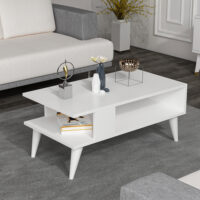 Couchtisch Lycksele 40x90x45cm Weiss