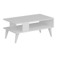 Couchtisch Lycksele 40x90x45cm Weiss