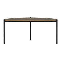 Couchtisch Gladsaxe 40x90x89cm Walnussoptik/Schwarz