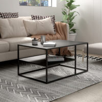 Couchtisch Solund 45x90x60cm Schwarz. matt